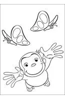 Curious George kleurplaat 14